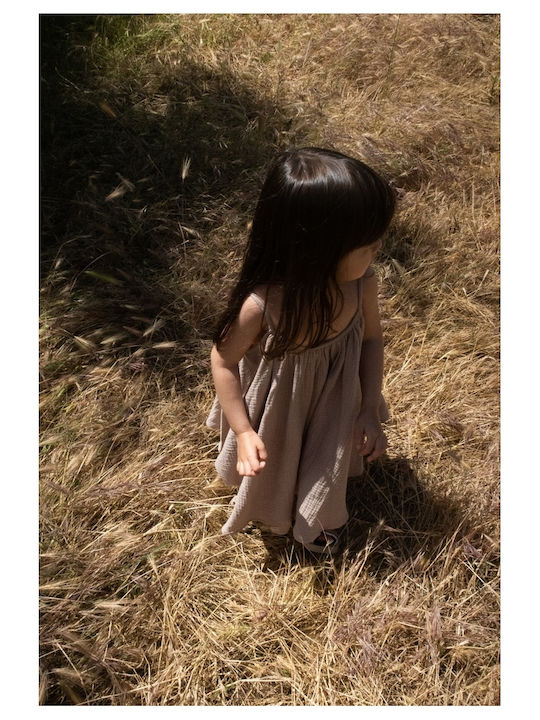 Children's Dress Sleeveless Olive