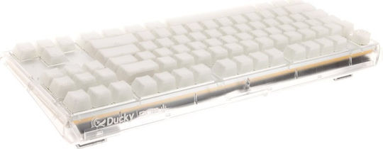 Ducky One 3 Aura Gaming Μηχανικό Πληκτρολόγιο Tenkeyless με Cherry MX Speed Silver διακόπτες και RGB φωτισμό (Αγγλικό US) Λευκό