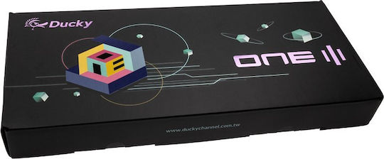 Ducky One 3 Aura Gaming Μηχανικό Πληκτρολόγιο Tenkeyless με Cherry MX Speed Silver διακόπτες και RGB φωτισμό (Αγγλικό US) Λευκό