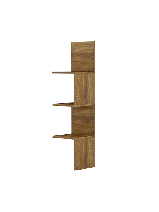 Corner Shelf Wall Illusion Beige 25x25x105.4cm