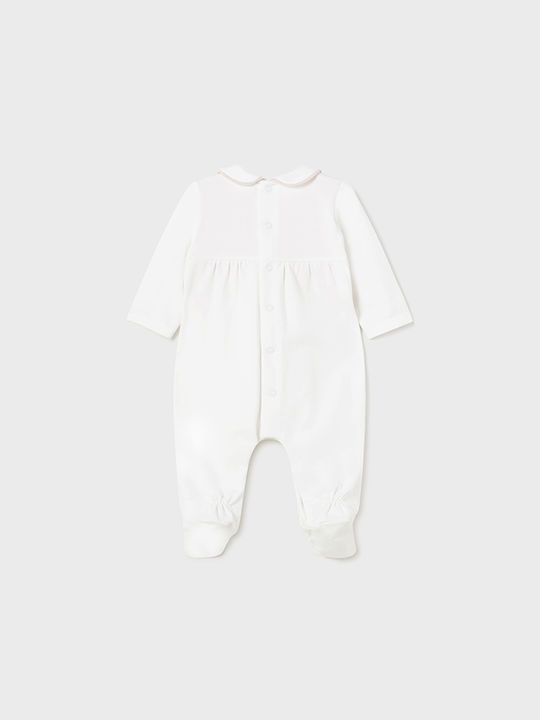 Mayoral Baby Bodysuit Set Long-Sleeved White