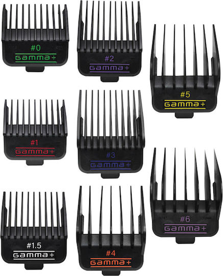 Gamma+ Professionelle Dub Guards Magnetische Kämme - Set aus 8