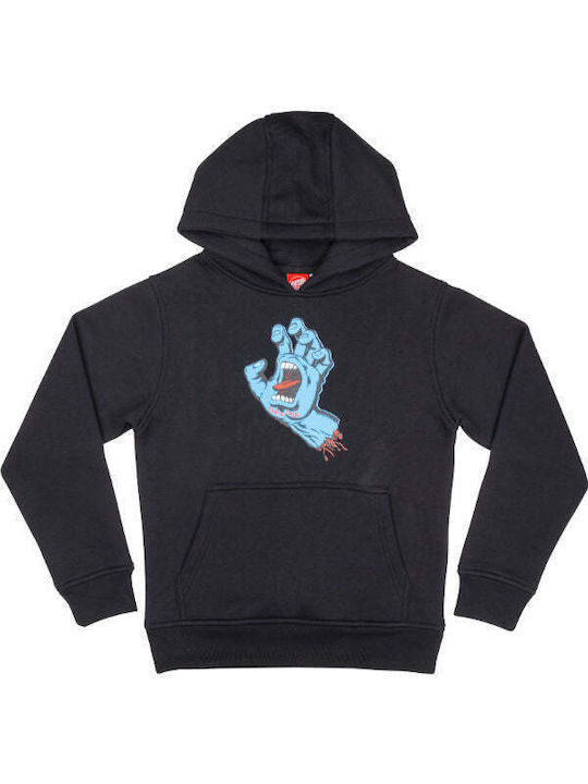 Santa Cruz Kids Sweatshirt with Hood Gray