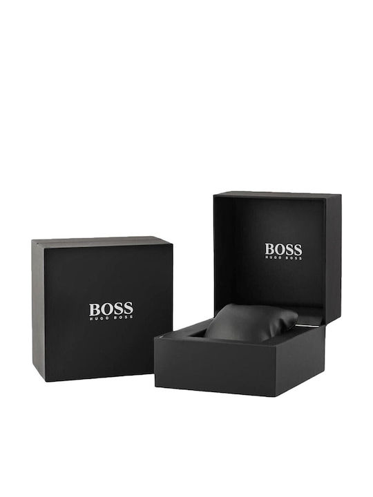Hugo Boss Skytraveller Ρολόι Μπαταρίας με Μεταλλικό Μπρασελέ