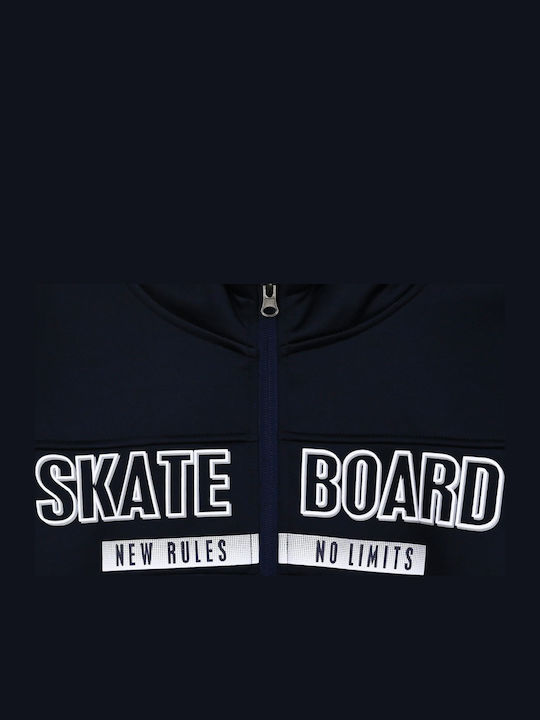 Kids Cardigan with Hood Black