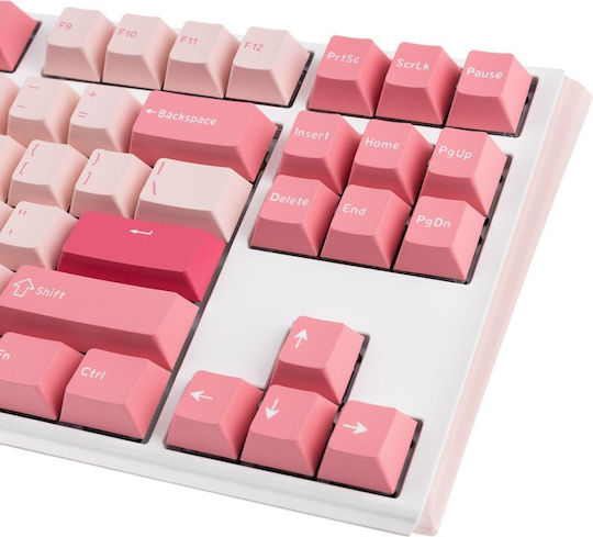 Ducky One 3 TKL Gossamer Gaming Μηχανικό Πληκτρολόγιο Tenkeyless με Cherry MX Ergo Clear διακόπτες (Αγγλικό US) Ροζ