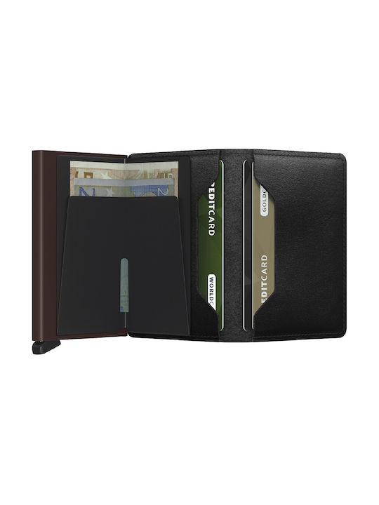 Secrid Slimwallet Ανδρικό Πορτοφόλι Καρτών με RFID Μαύρο