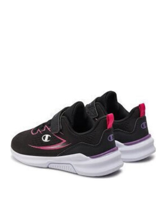 Nimble G Ps Kids Sports Shoes Running with Hoop & Loop Closure Nbk / Fucsia / Purple