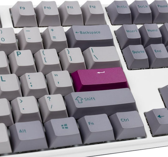Ducky One 3 Gaming Μηχανικό Πληκτρολόγιο Tenkeyless με Cherry MX Ergo Clear διακόπτες και RGB φωτισμό (Αγγλικό US) Mist Grey
