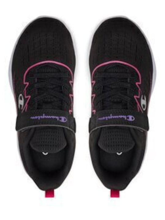 Nimble G Ps Kids Sports Shoes Running with Hoop & Loop Closure Nbk / Fucsia / Purple