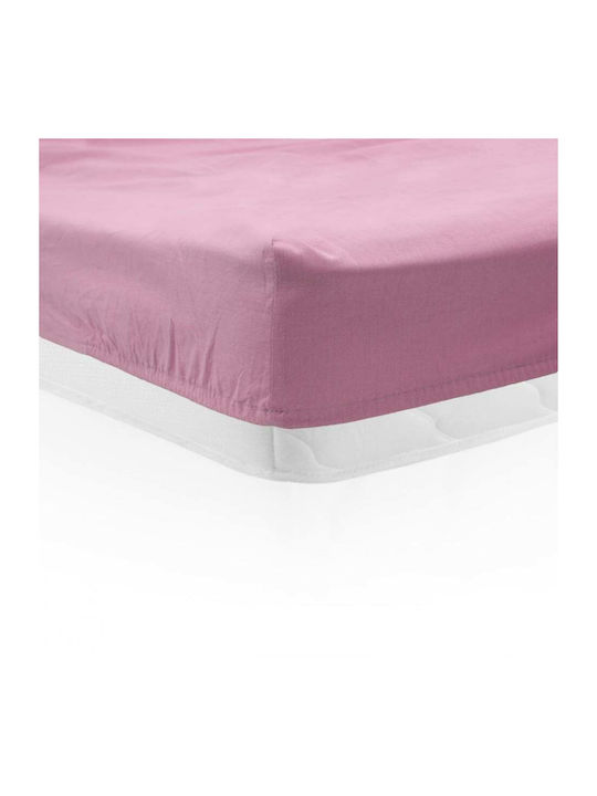 Heinner Cearșaf Dublu cu Elastic 140x200cm. Roz