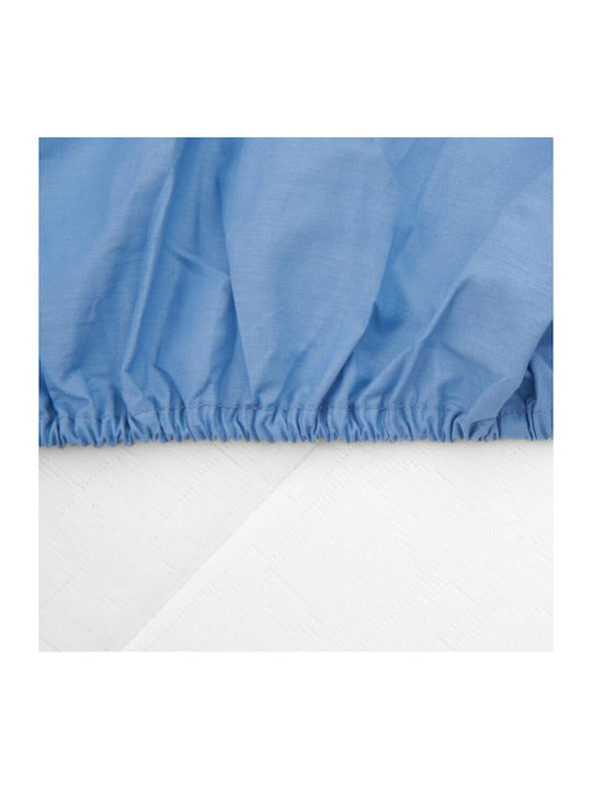 Heinner Cearșaf Dublu cu Elastic 140x200cm. Albastru