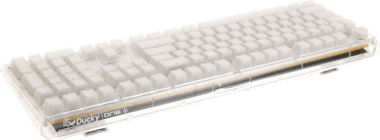Ducky One 3 Aura Gaming Μηχανικό Πληκτρολόγιο με Cherry MX Brown διακόπτες και RGB φωτισμό (Αγγλικό US) Λευκό