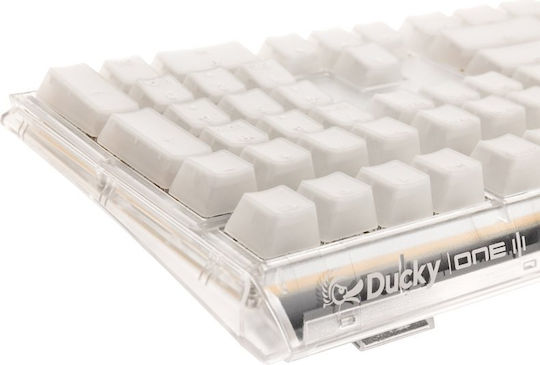 Ducky One 3 Aura Gaming Μηχανικό Πληκτρολόγιο με Cherry MX Speed Silver διακόπτες και RGB φωτισμό (Αγγλικό US) Λευκό