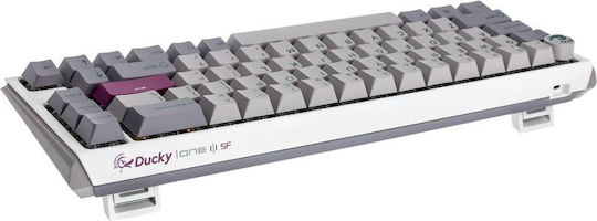 Ducky One 3 SF Gaming Mechanical Keyboard 65% with Cherry MX Ergo Clear switches and RGB lighting (English US) Mist Grey