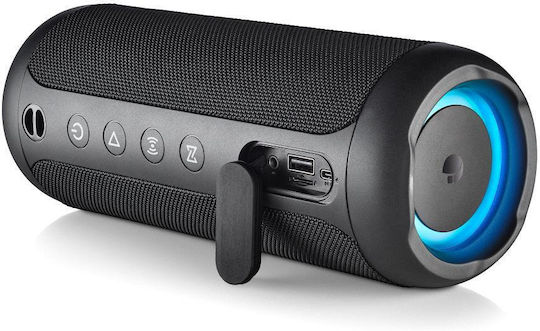 NGS Roller Furia 2 Waterproof Bluetooth Speaker 15W with Radio and Battery Life up to 9 hours Black