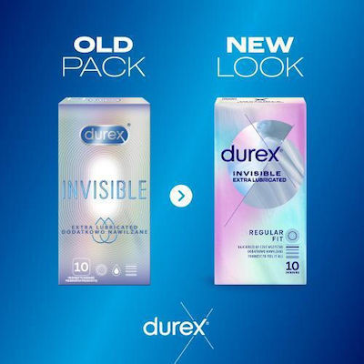 Durex Invisible Extra Lubricated Condoms 10pcs