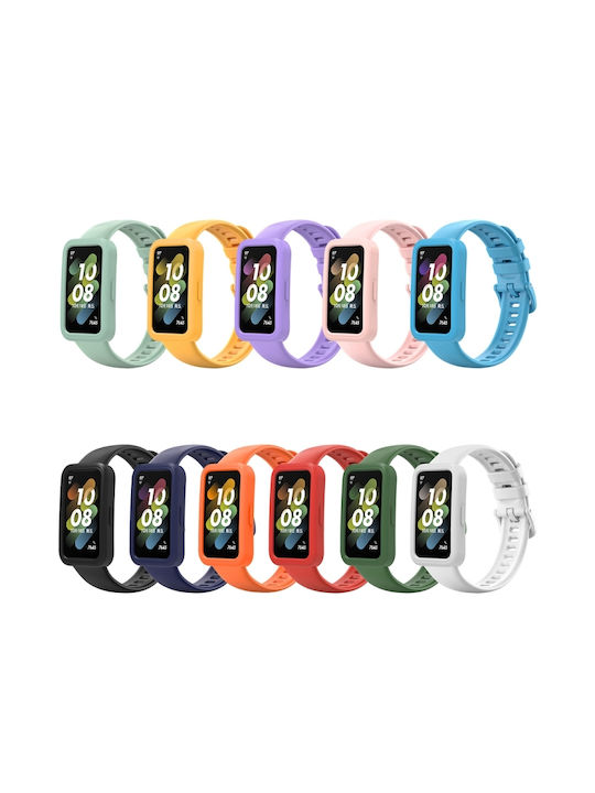 Protective Case Силиконов Калъф в Оранжев цвят за Huawei Band 8