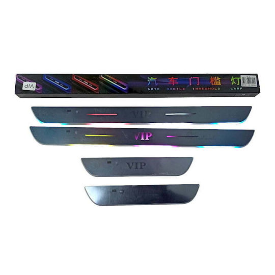 LED Decorative Door Sill Interior Stickers RGB - Auto Mobile Threshold Lamp