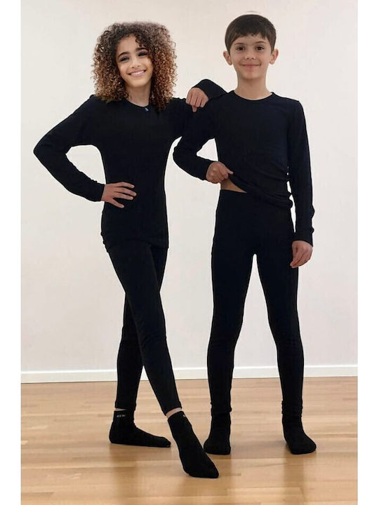 Kinder Thermohose Black