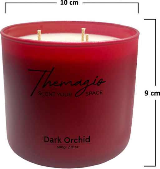 Themagio Scented Soy Candle Dark Orchid 600g 77241 10cm X 9cm