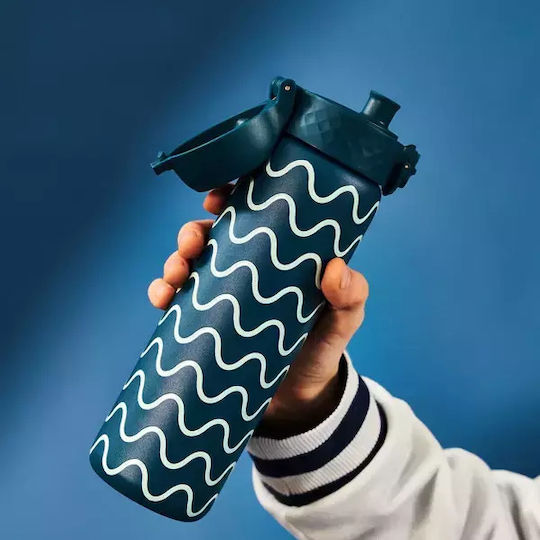 Ion8 Μπουκάλι Θερμός Ανοξείδωτο BPA Free 500ml Wave
