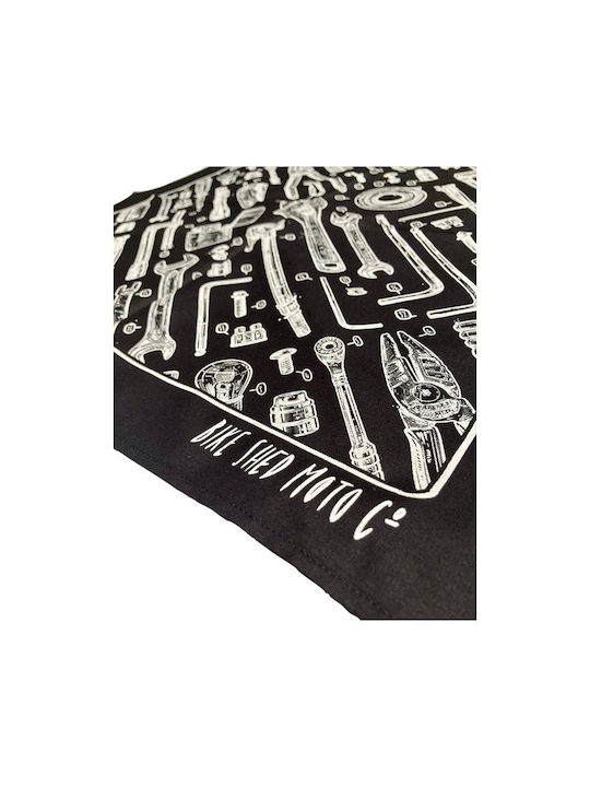 Bike Shed Toolkit Bandana Black/white