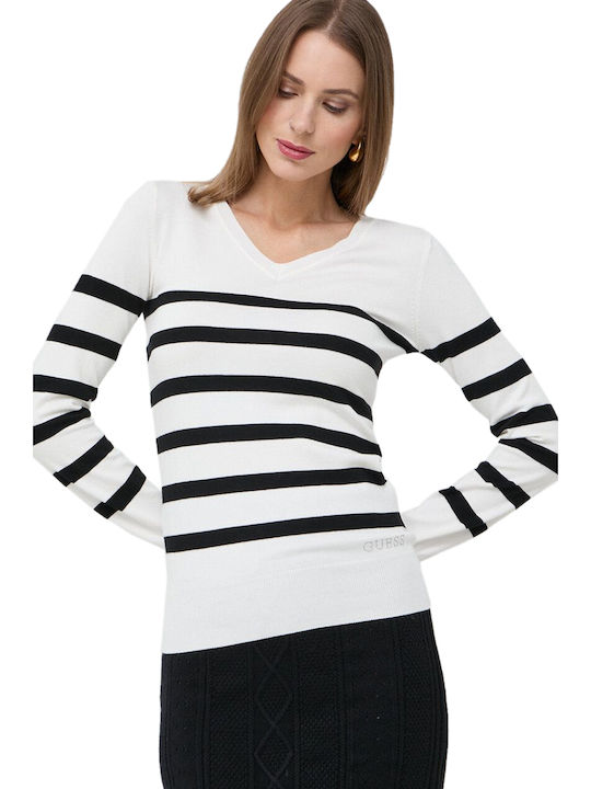 Guess 'gena' Damenstrickwaren W2yr31z2v62-s052 (s052/weiß und schwarz gestreift)