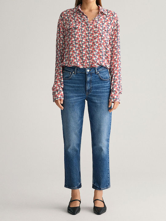 Gant Straight Cropped Jeans 3gw4100181-972 Denim Blue