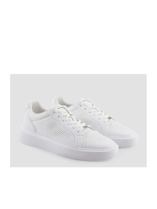Antony Morato Casual Sneakers Irvin In Faux Leather Low Top Fw01659le500171 1000 White