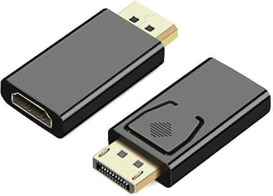 Προσαρμογέας Displayport Σε Hdmi Για Tv/projector Speed 10,8 Gb/s, Μαύρος - Μαύρος