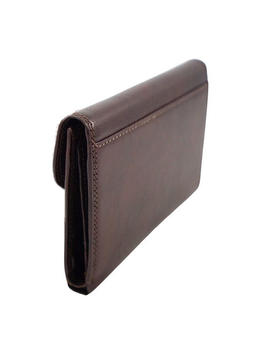 Women's Leather Wallet Pierre Cardin 10 Brown Brown Leather Wallet Pierre Cardin 10 Brown