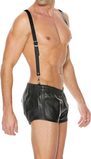 Shots Leather Ανδρικό Harness Μαύρο
