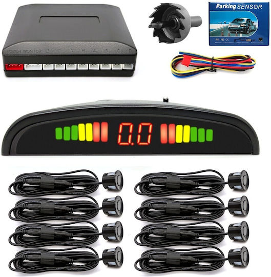 8 Parking Sensors, Display, Control Unit, Set