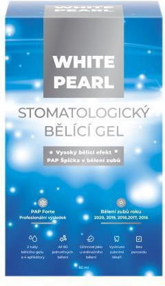 White Pearl Pap Dental Whitening Gel Teeth Whitening Gel With Dispenser Pap Dental Whitening Gel 2 X 40 Ml + Flexible Applicator 4 Pcs U