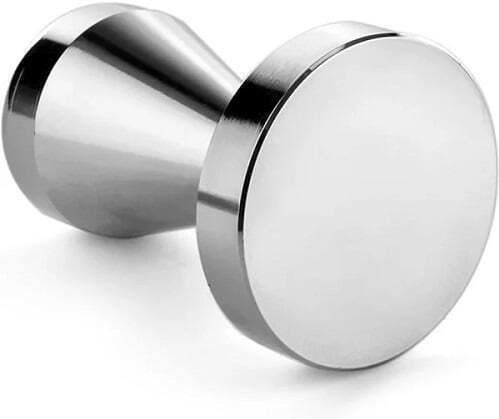 Cremacup Tamper with Flat Surface 58mm in Silver Color