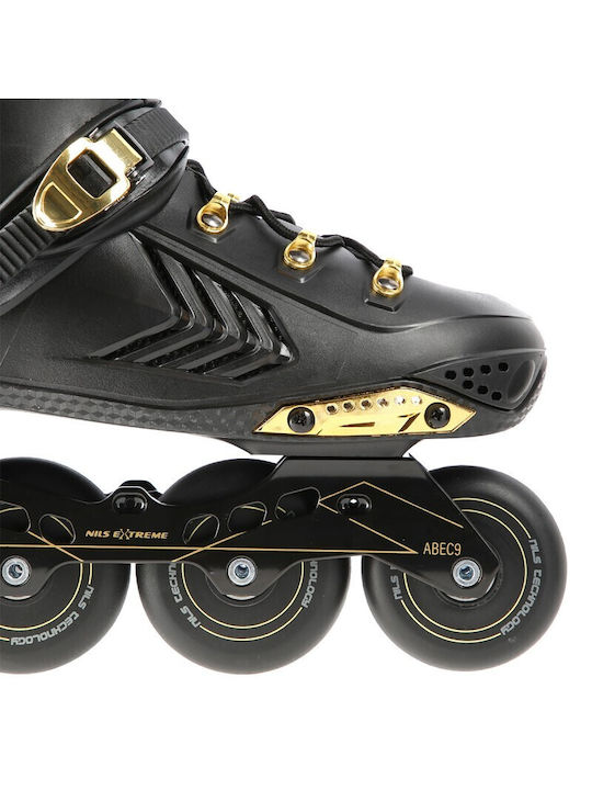 Rollers Nils Extreme Na20002, Μαύρος/ Χρυσός