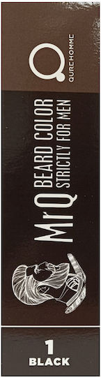 Mr.q Strictly For Men Beard & Mustache 5 Min. Dye Tube - 5-Minute Dye For Beard And Mustache Tube Black Color (black) - Qure