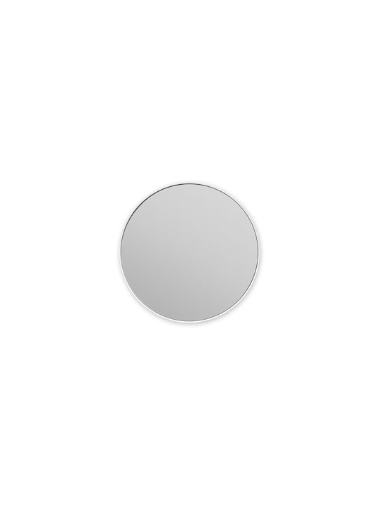 Brabantia Runder Badezimmerspiegel aus Metall 20.4x20.4cm Weiß