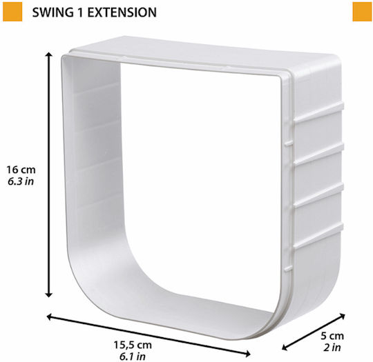 Ferplast Swing 1 Extension for Dog Door Panel 15.5x5x16cm White