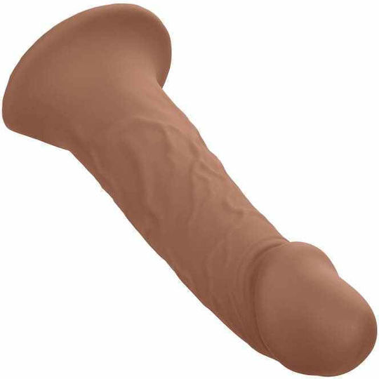 Brown Hollow Penis Extension With Harness - Calexotics Performance Maxx Life Like Extension With Harness Brown 17cm