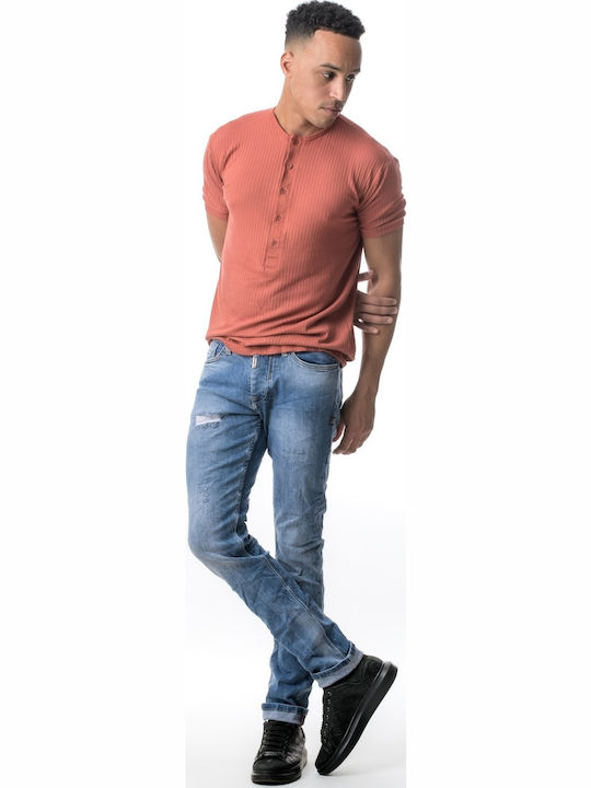 Life Style Butiken 725 Light Blue Men's Jean Pants Light Blue Regular Fit