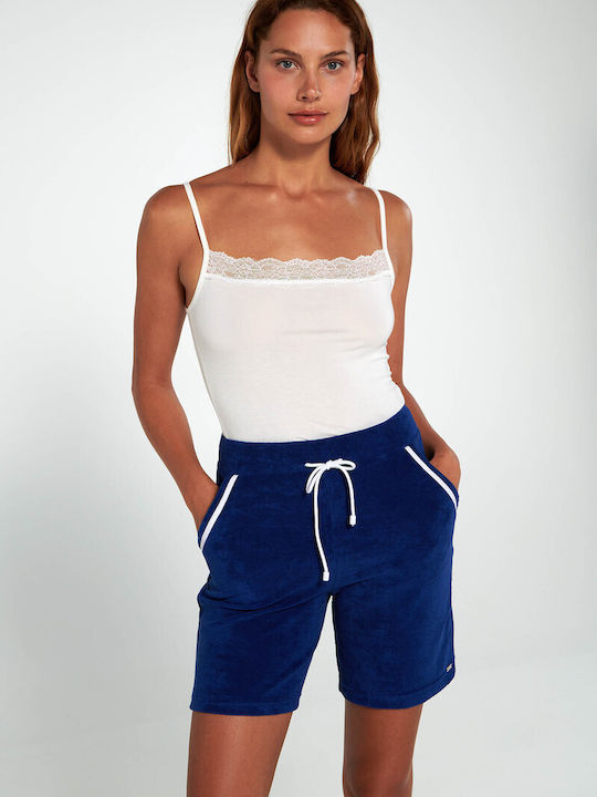 Vamp Sommer Baumwolle Damen Pyjama-Hose Grün