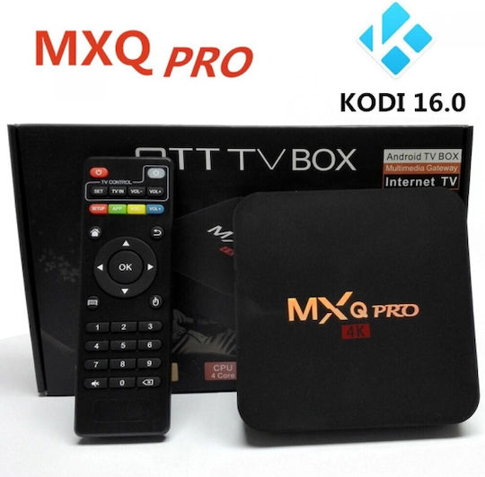 TV Box MXQ Pro 4K 4K UHD with WiFi USB 2.0 1GB RAM and 8GB Storage Space with Operating System Android 5.1