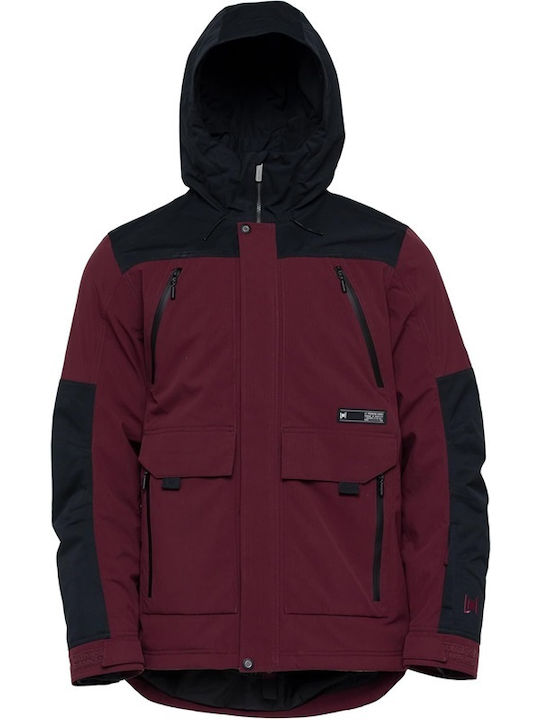 L1 Men's Ski & Snowboard Jacket Burgundy