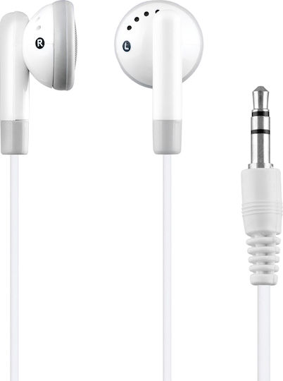 In-ear headphones Earbuds White 8305733
