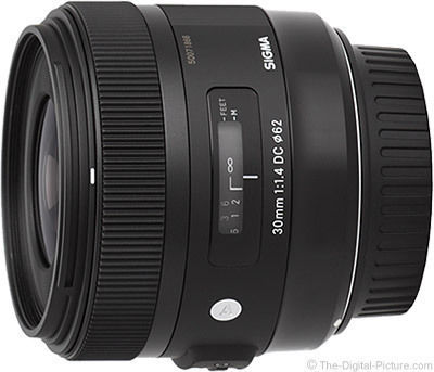 Sigma Crop Φωτογραφικός Φακός 30mm f/1.4 DC HSM Σταθερός για Nikon F Mount Μαύρος