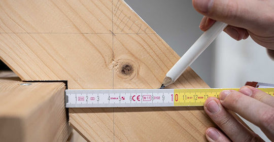 Stabila 1334 Wooden Folding Ruler 2m