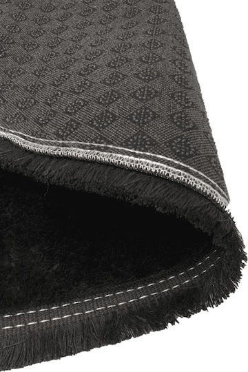 Eco Carpet Pelz-Schlafzimmerteppich mit Fransen - Cordoba Charcoal