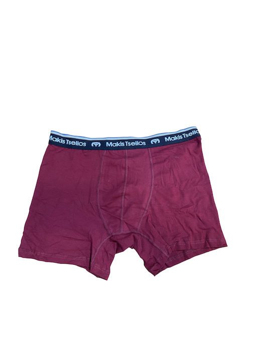 Makis Tselios Ανδρικά Boxer 3 Τεμάχια Διαφορά Χρώματα Ελαστικά